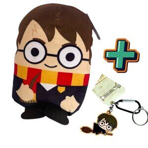 🪄Lot of 2 NWT Harry Potter Gryffindor Keychain + 8" Podpals Plush Toy